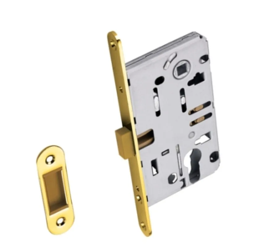 Замок магнитный, золото, под ключевой цилиндр