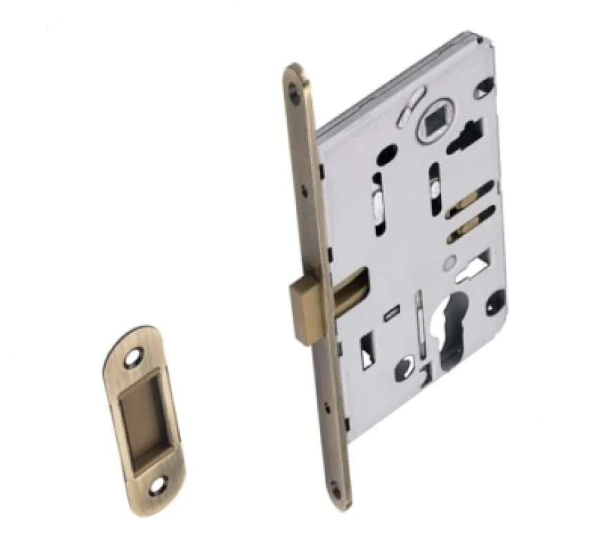 Замок магнитный, бронза, под ключевой цилиндр