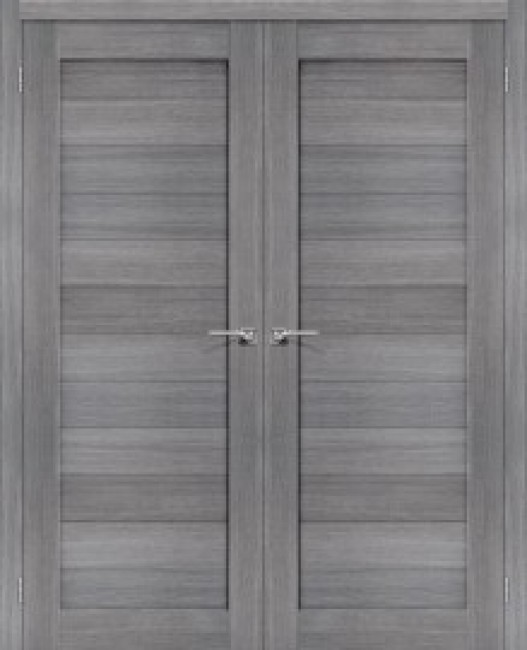 Фото -   Двойная распашная дверь Порта-21 Grey Veralinga   | фото в интерьере