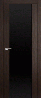 Фото -   Межкомнатная дверь "8X", черный триплекс, венге мелинга   | фото в интерьере