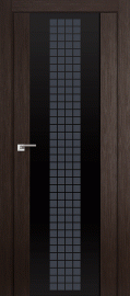 Фото -   Межкомнатная дверь "8X", стекло Futura, венге мелинга   | фото в интерьере
