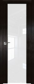 Фото -   Межкомнатная дверь "8X", белый триплекс, венге мелинга   | фото в интерьере