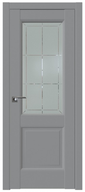 Фото -   Межкомнатная дверь 90U, манхэттен, гравировка 1   | фото в интерьере