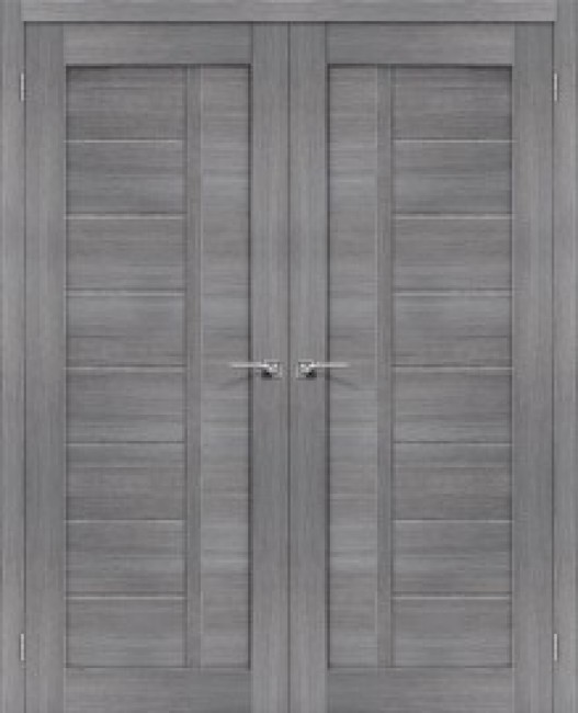 Фото -   Двойная распашная дверь Порта-26 Grey Veralinga   | фото в интерьере