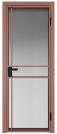 Фото -   Межкомнатная дверь AG-9, бронза, стекло закаленное 6 мм   | фото в интерьере