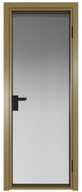 Фото -   Межкомнатная дверь AG-1, золото, стекло закаленное 6 мм   | фото в интерьере