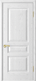 Фото -   Межкомнатная дверь "Атлант-2", пг, ясень белый   | фото в интерьере