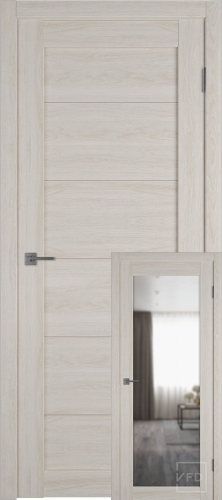 Межкомнатная дверь "Атум ПРО 32", зеркало, Дуб скандинавский (Scansom Oak)
