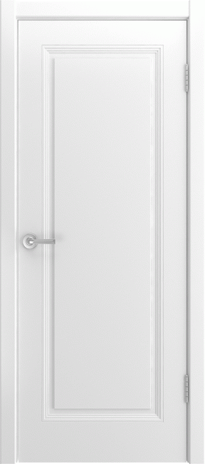Фото -   Межкомнатная дверь "Bellini-111", пг, белый   | фото в интерьере