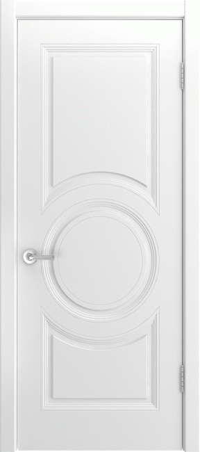 Фото -   Межкомнатная дверь "Bellini-888", пг, белый   | фото в интерьере