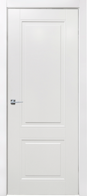Фото -   Межкомнатная дверь "Борнель 2Ф", пг, белый   | фото в интерьере
