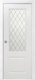 Фото -   Межкомнатная дверь "Борнель 2Ф", по, белый   | фото в интерьере