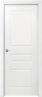 Фото -   Межкомнатная дверь "Борнель 3Ф", пг, белый   | фото в интерьере