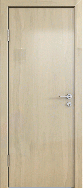 Фото -   Межкомнатная дверь ДГ-500, анегри светлый глянец   | фото в интерьере