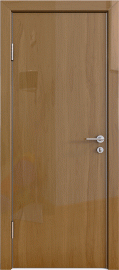 Фото -   Межкомнатная дверь ДГ-500, анегри темный глянец   | фото в интерьере