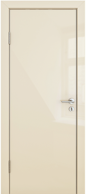 Фото -   Межкомнатная дверь ДГ-500, ваниль глянец   | фото в интерьере