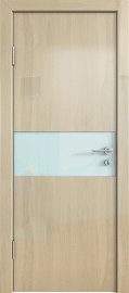 Фото -   Межкомнатная дверь ДГ-501, анегри светлый глянец   | фото в интерьере