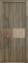 Фото -   Межкомнатная дверь ДГ-501, сосна глянец   | фото в интерьере