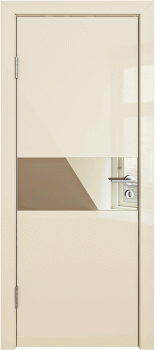 Межкомнатная дверь ДГ-501, ваниль глянец