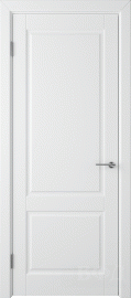 Фото -   Межкомнатная дверь "Доррен", пг, белый   | фото в интерьере