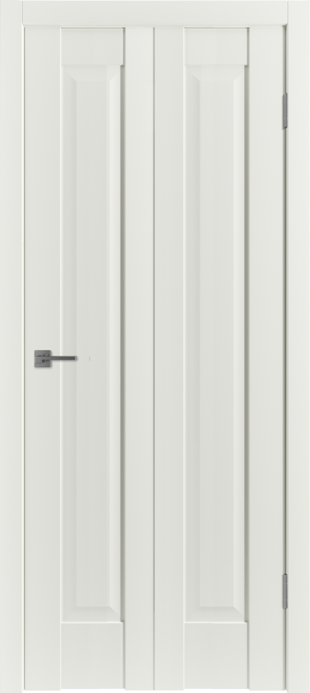 Складная дверь "ER 1", пг, Эмалекс молочный (Midwhite)