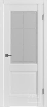 Межкомнатная дверь "E2", по Эмалекс белый (Ice)