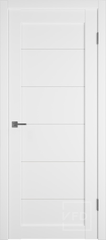 Межкомнатная дверь "E32", по, Эмалекс белый (Ice)