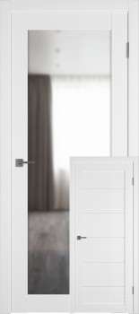 Межкомнатная дверь "E32", по, Эмалекс белый (Ice), Рефлекс