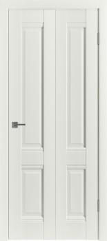 Складная дверь "EC 2", пг, Эмалекс молочный (Midwhite)