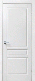 Фото -   Межкомнатная дверь "Феникс 3Ф", пг, белый   | фото в интерьере