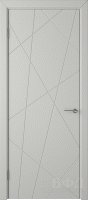 Фото -   Межкомнатная дверь "Флитта (26ДГ02)", пг, светло-серый   | фото в интерьере