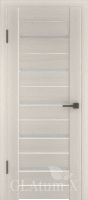 Фото -   Межкомнатная дверь "Атум Х7", по, беленый дуб   | фото в интерьере