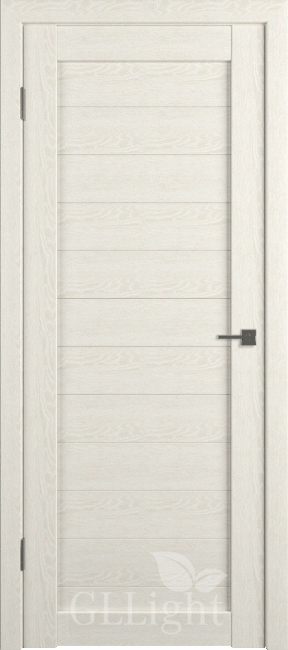Фото -   Межкомнатная дверь "GL Light 6", пг, Дуб латте   | фото в интерьере
