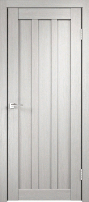 Фото -   Межкомнатная дверь "Interi 3-0", пг, белый дуб   | фото в интерьере