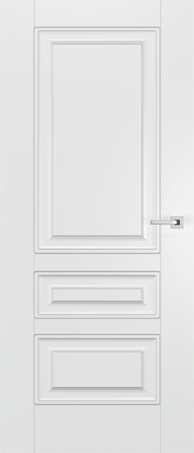 Фото -   Межкомнатная дверь "Клео", пг, белый   | фото в интерьере