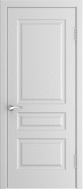 Фото -   Межкомнатная дверь "L-2", пг, белый   | фото в интерьере