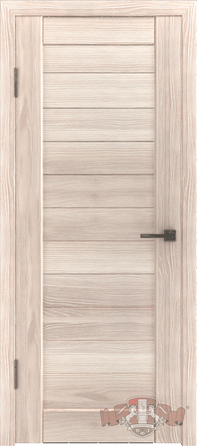 Фото -   Межкомнатная дверь "Line 6", пг, капучино   | фото в интерьере