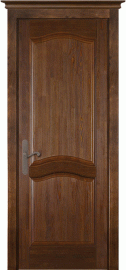 Фото -   Межкомнатная дверь "Лео", пг, античный орех, Браш сосна   | фото в интерьере