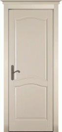 Фото -   Межкомнатная дверь "Лео", пг, эмаль крем, Браш сосна   | фото в интерьере