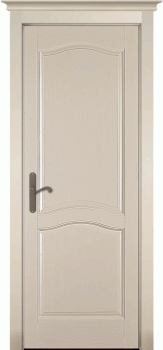 Межкомнатная дверь "Лео", пг, эмаль крем, Браш сосна