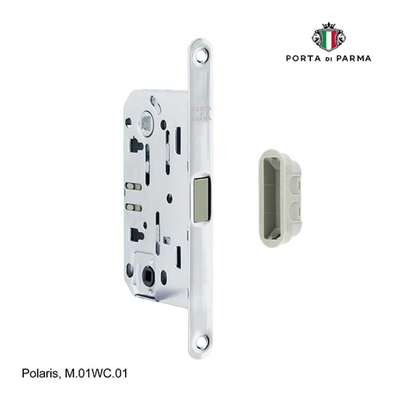 Защелка врезная магнитная под фиксатор PORTA DI PARMA Polaris Полированный хром M.01WC.01