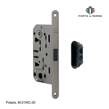 Защелка врезная магнитная под фиксатор PORTA DI PARMA Polaris Матовый графит M.01WC.05