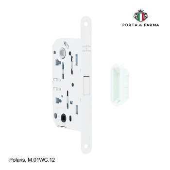Защелка врезная магнитная под фиксатор PORTA DI PARMA Polaris Белый M.01WC.12