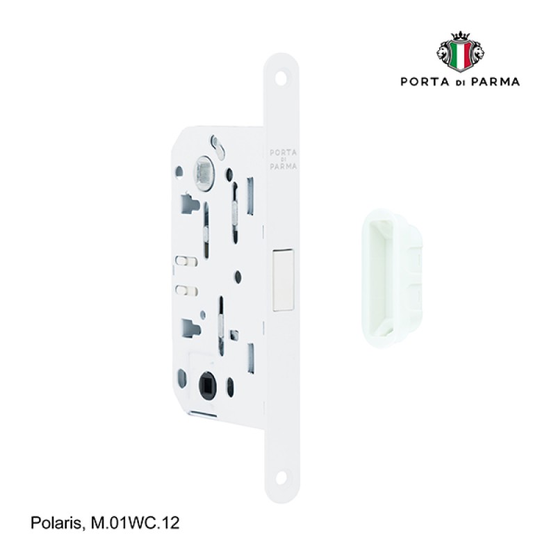 Защелка врезная магнитная под фиксатор PORTA DI PARMA Polaris Белый M.01WC.12