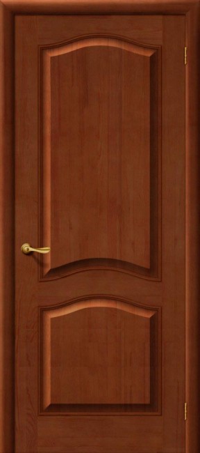Фото -   Межкомнатная дверь М 7, пг, светлый лак   | фото в интерьере