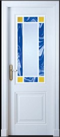 Фото -   Межкомнатная дверь "ISLAS Lido", по, белая   | фото в интерьере