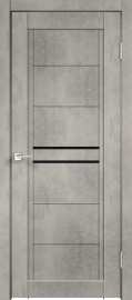 Фото -   Межкомнатная дверь "NEXT 2", по, Муар светло-серый   | фото в интерьере