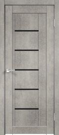 Фото -   Межкомнатная дверь "NEXT 3", по, Муар светло-серый   | фото в интерьере