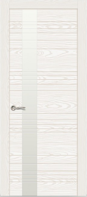 Фото -   Межкомнатная дверь "Новита", по, белый ясень   | фото в интерьере