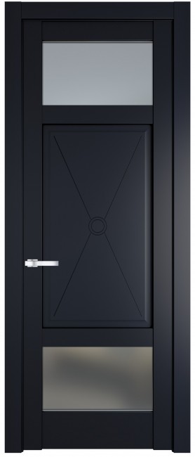 Фото -   Межкомнатная дверь 1.3.2PM Нэви Блу   | фото в интерьере